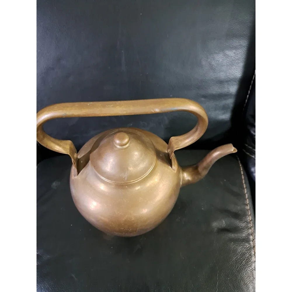 Vintage/Antique Large Heavy Copper Brass Metal Tea Kettle *Unknown‎ Makers